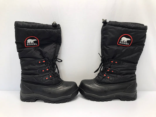 Winter Boots Ladies Size 8 Sorel Omni Heat With Liners As New Excellent Black Orange