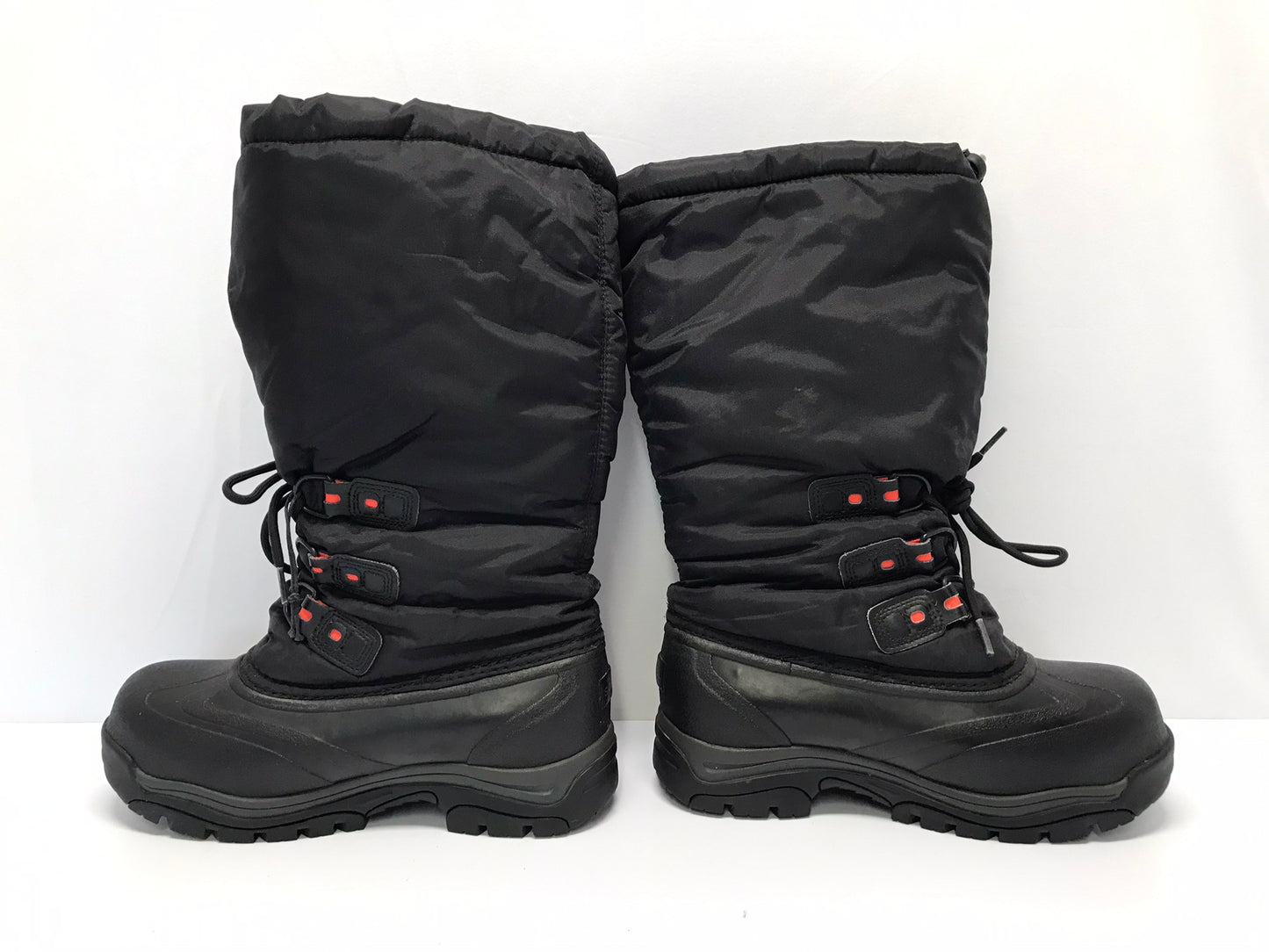Winter Boots Ladies Size 8 Sorel Omni Heat With Liners As New Excellent Black Orange