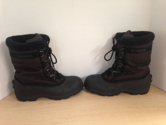 Winter Boots Ladies Size 9 Sorel Black Minor Wear