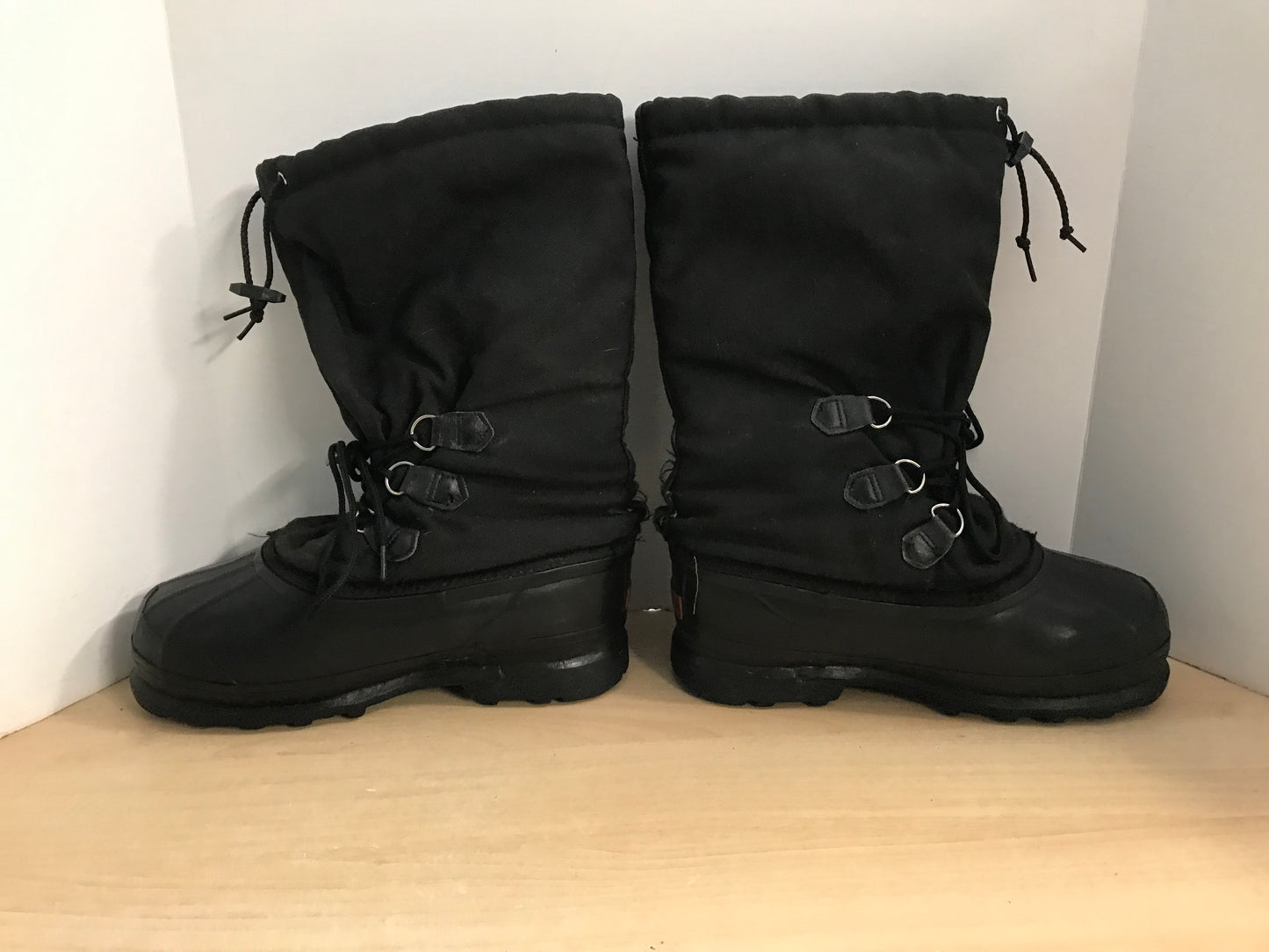 Winter Boots Men's Size 10 Sorel With Liner Black Minor Wear