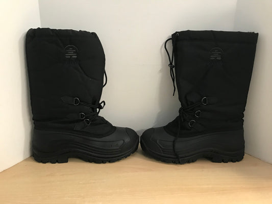 Winter Boots Men's Size 13 Kamik With Liner Black Excellent As New