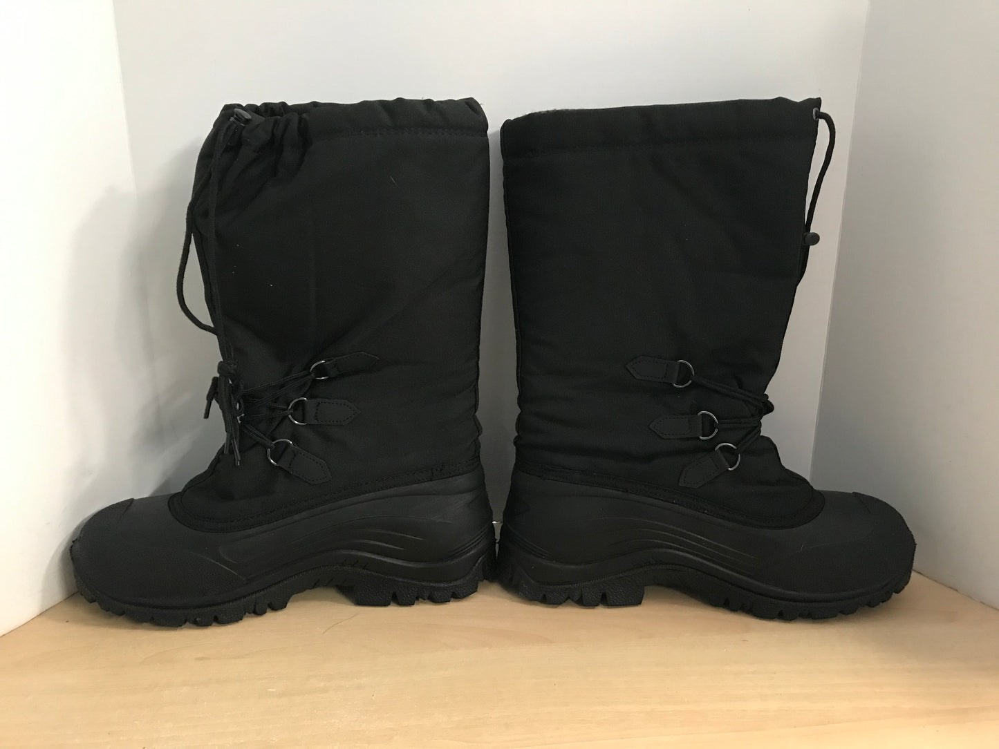 Winter Boots Men's Size 13 Kamik With Liner Black Excellent As New
