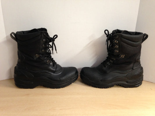 Winter Boots Men's Size 8 Rugged Hiking Gear Black
