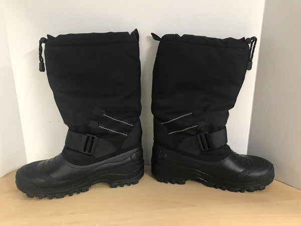 Winter Boots Men's Size 9 Maple Leaf With Liner Black New Demo Model