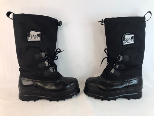 Winter Boots Men's Size 9 Sorel With Liners Black Minor Marks