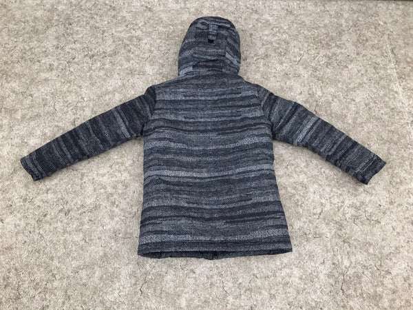 Winter Coat Child Size 10-12 Columbia Grey Multi With Snow Belt New Demo Model