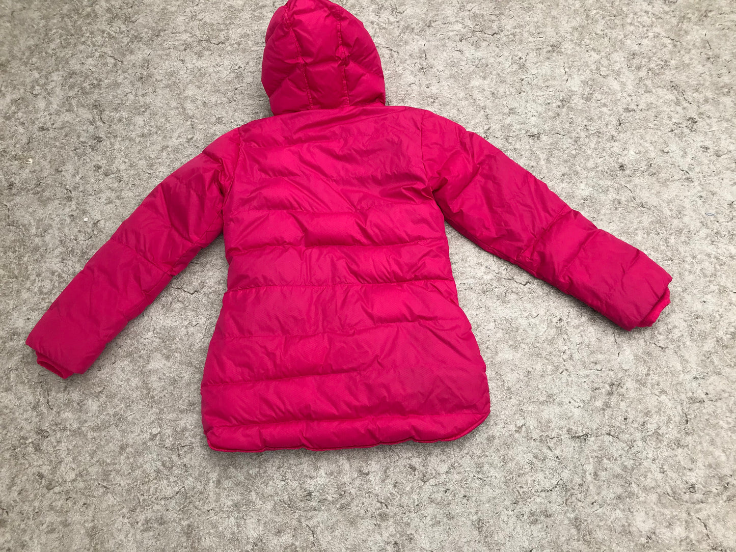 Winter Coat Child Size 10-12 Lands End Brilliant Raspberry and Blue Excellent