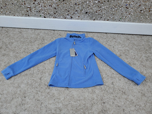 Winter Coat Child Size 12-14 Blue Fleece Zip Up Jacket Bench New With Tags