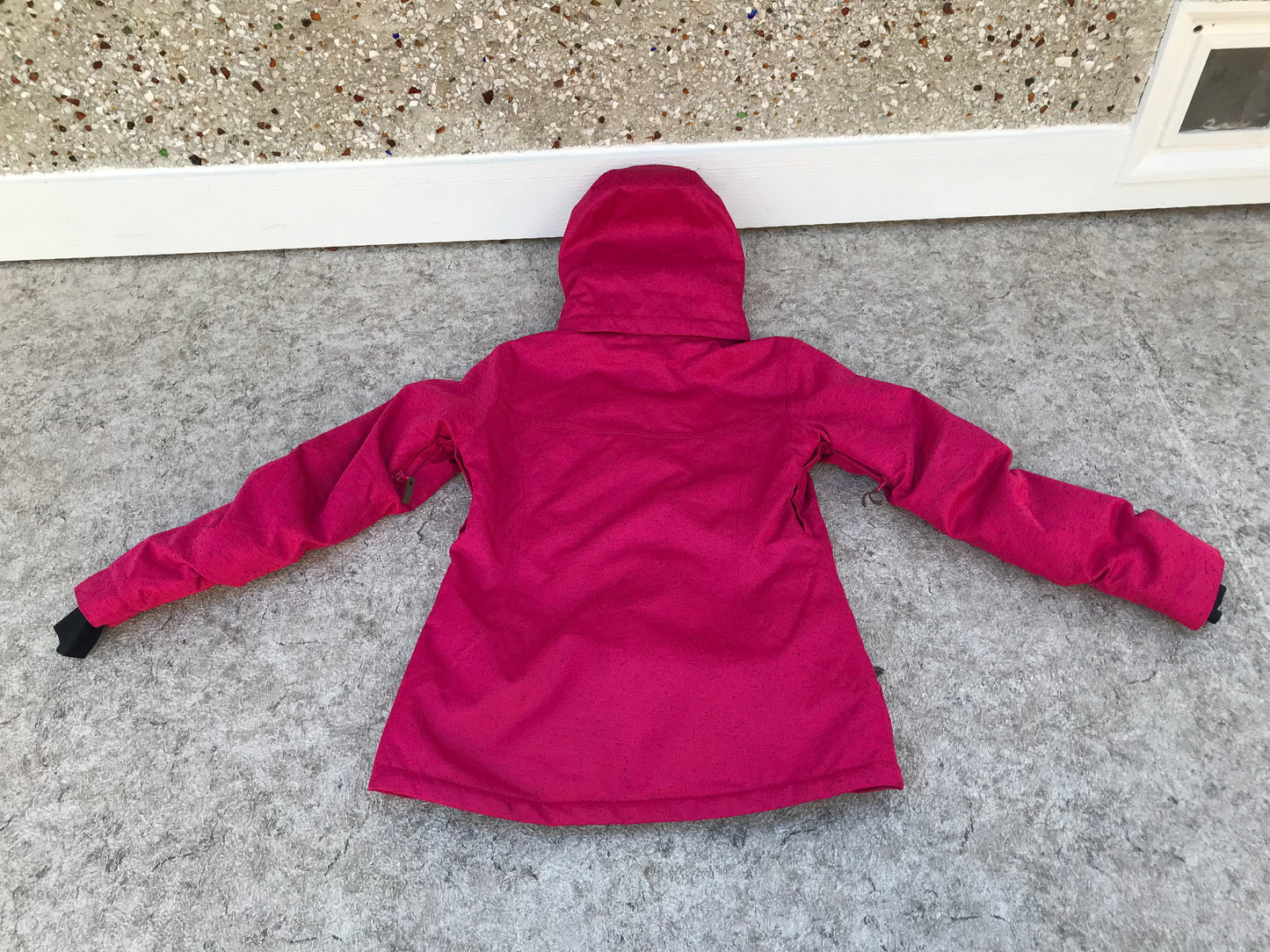 Winter Coat Child Size 12 Firefly Raspberry With Snow Belt Faux Fur Trim New Demo Model