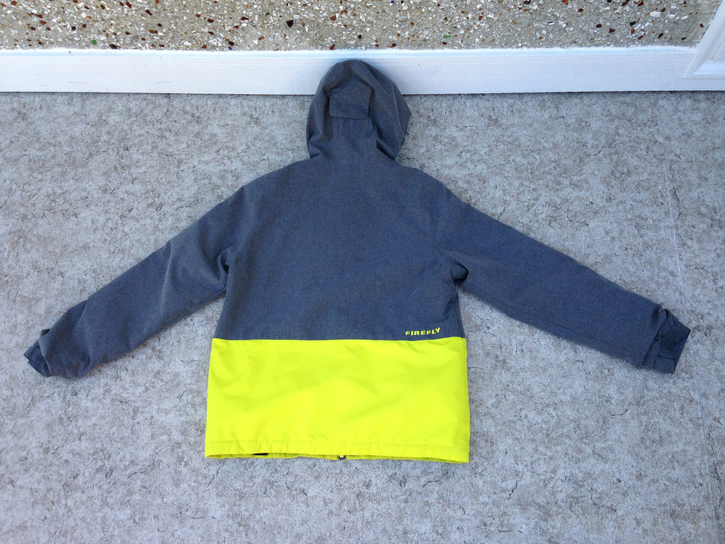 Winter Coat Child Size 14-16 Firefly Grey Lime Snow Belt Snowboarding New Demo Model
