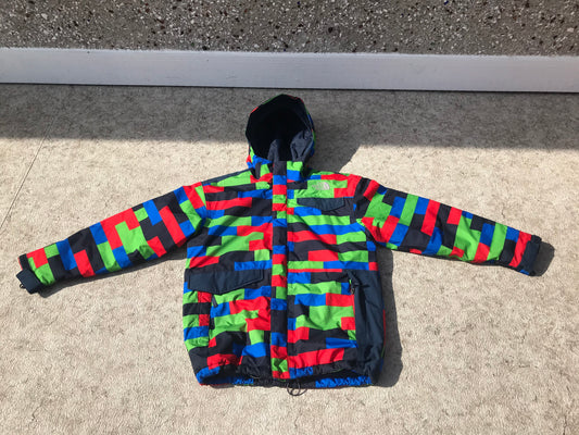 Winter Coat Child Size 14-16 Youth The North Face Multi Color Maze As New