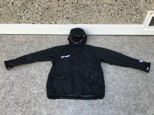 Winter Coat Child Size 14 Burton Black With Snow Belt Outstanding Quality