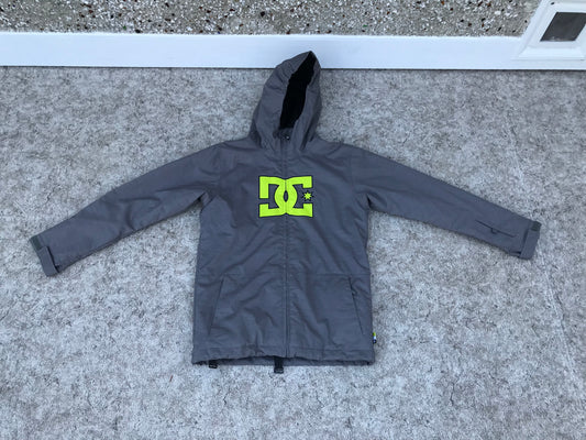 Winter Coat Child Size 16 Youth XX Large DC Snowboarding With Snow Belt Grey Lime New Demo Model