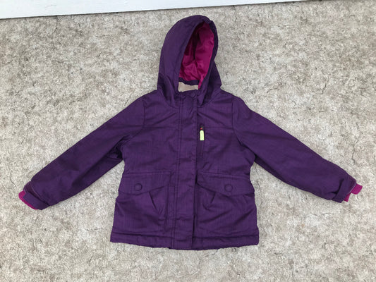 Winter Coat Child Size 4 Cherokee Deep Purple With Snow Belt NEW DEMO MODEL