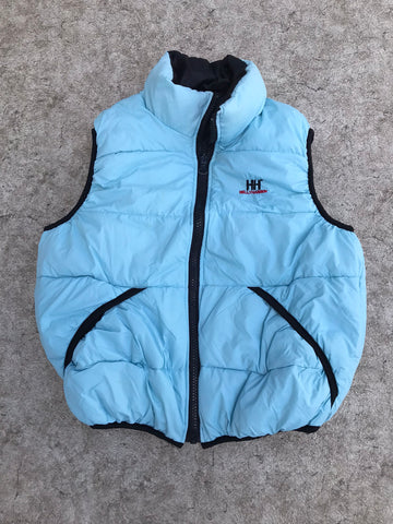 Winter Coat Ladies Size Large Helly Hansen Down Filled Vest Blue Black