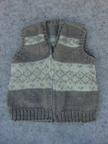 Winter Coat Ladies Size Large Native Indian Wool Sweater Vest Excellent