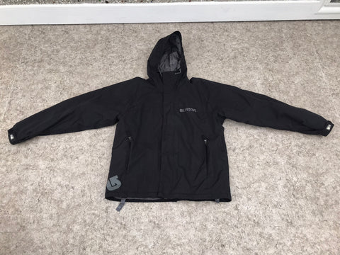 Winter Coat Men's Size Large Burton Snowboarding Black With Snow Belt