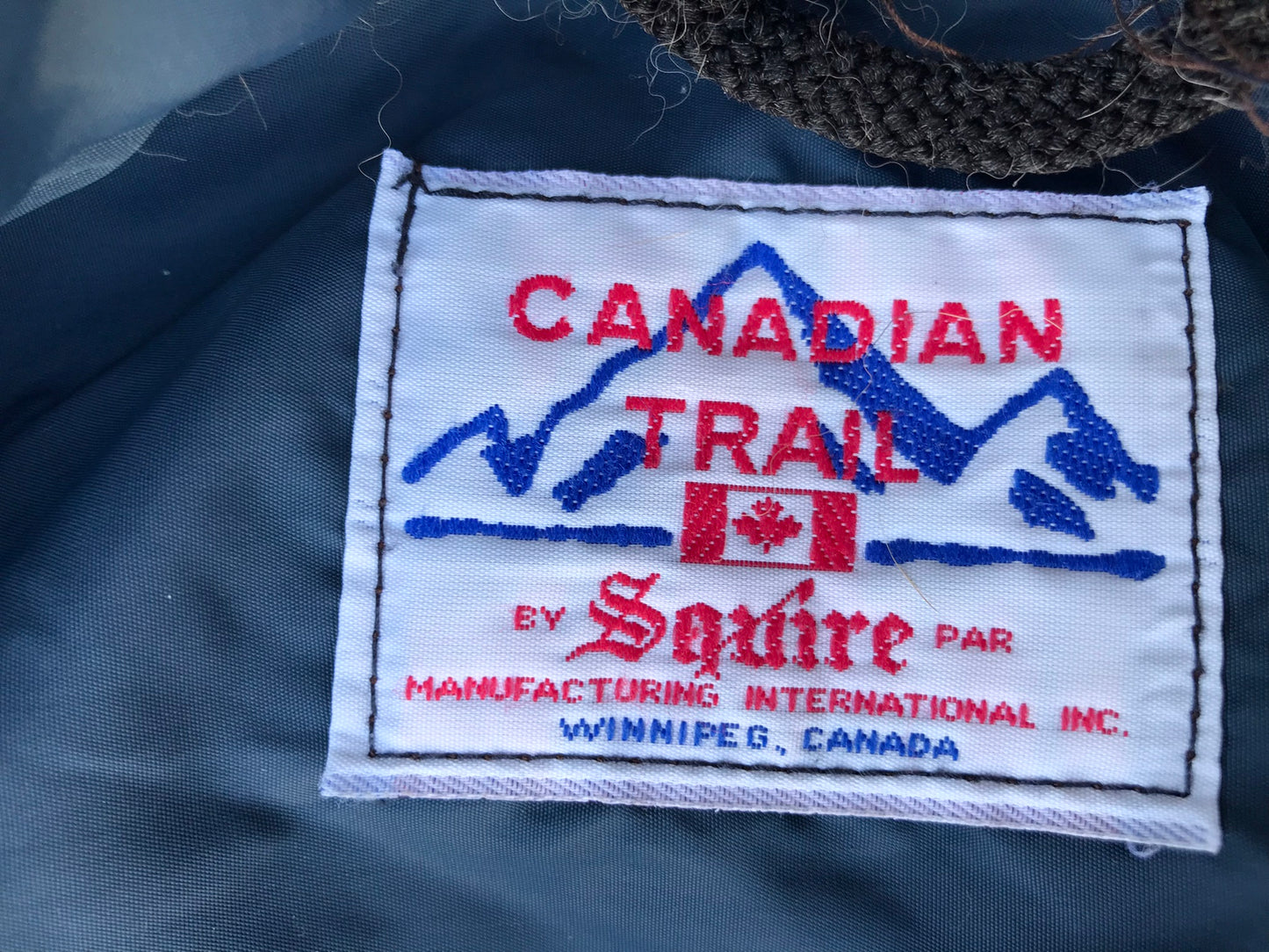 Winter Coat Men's Size Large Canadian Train Squire Goose Filled Fur Trim Vintage 1960's Made In Winnipeg Canada RARE and WARM