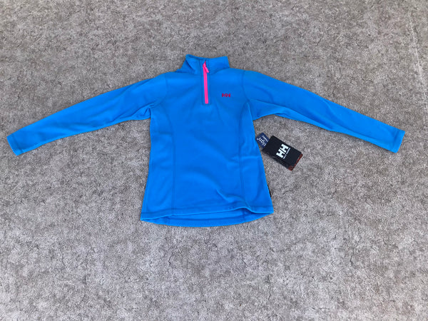 Winter Fleece Pull  Over Child Size 14-16 Helly Hansen Blue Fushia NEW With Tags