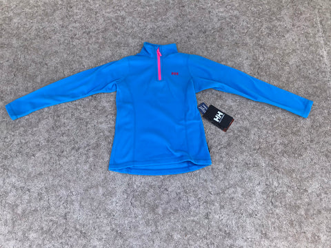 Winter Fleece Pull  Over Child Size 14-16 Helly Hansen Blue Fushia NEW With Tags