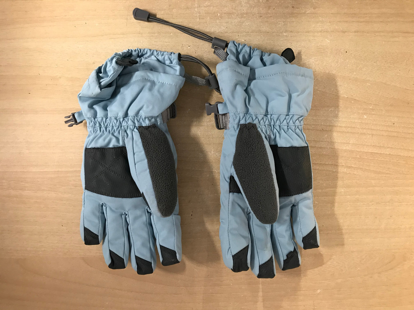 Winter Gloves and Mitts Child Size 10-12 Head Blue Grey Excellent