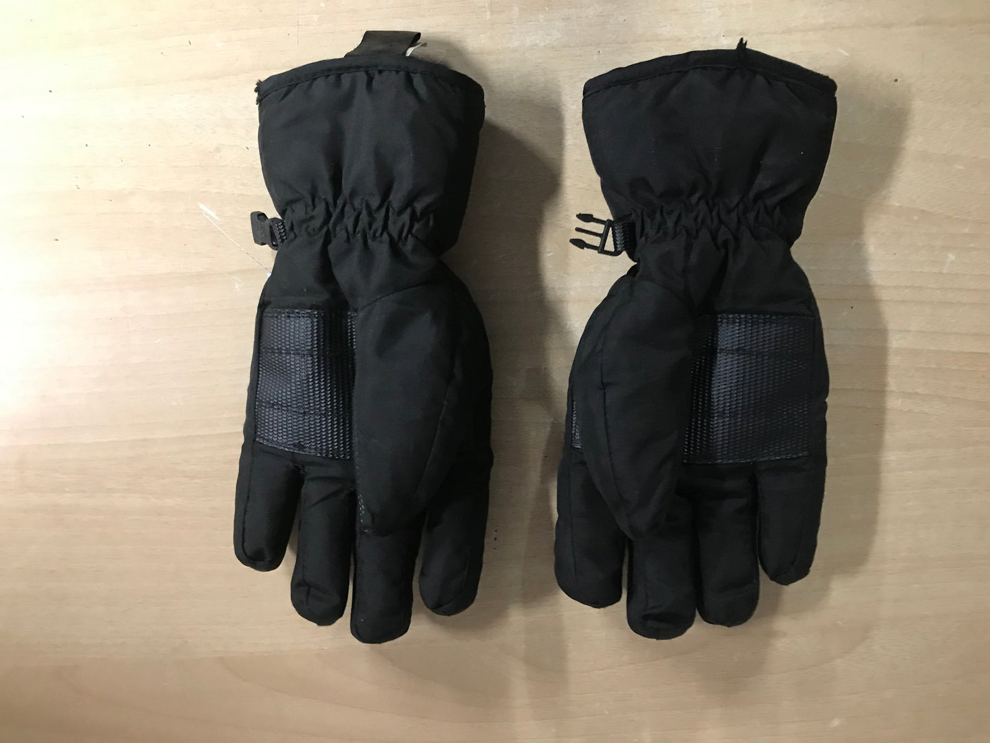 Winter Gloves and Mitts Child Size 12-14 Hot Paws Black Grey Excellent