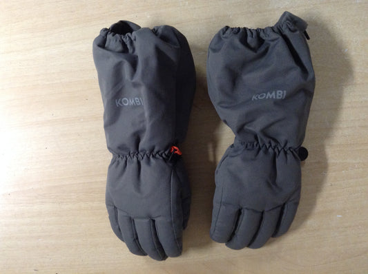 Winter Gloves and Mitts Child Size 4-6 Kombi With Zip Up Sides Grey