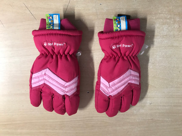 Winter Gloves and Mitts Child Size 4-6x Hot Paws Fushia Pink New Demo Model
