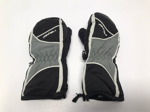 Winter Gloves and Mitts  Child Size 5-7 Head Black Grey Excellent