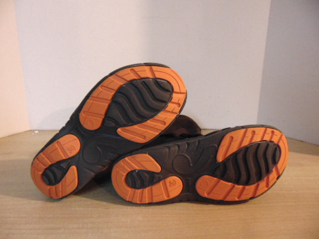 Winter Boots Child Size 1 Kamik Brown and Orange With Liner  Excellent