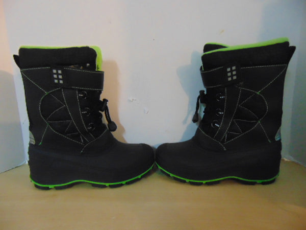 Winter Boots Child Size 3 Sub Zero Black and Lime