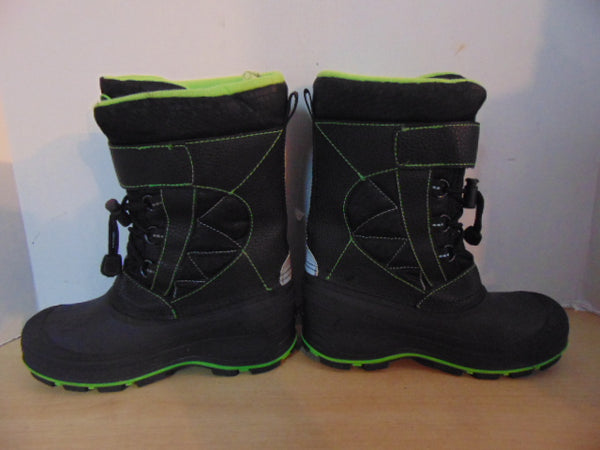 Winter Boots Child Size 3 Sub Zero Black and Lime