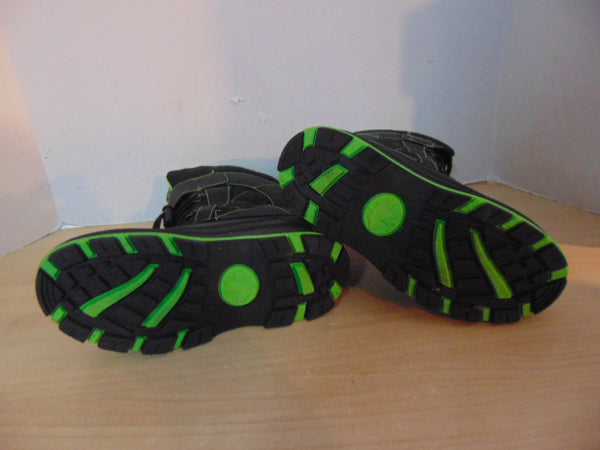 Winter Boots Child Size 3 Sub Zero Black and Lime