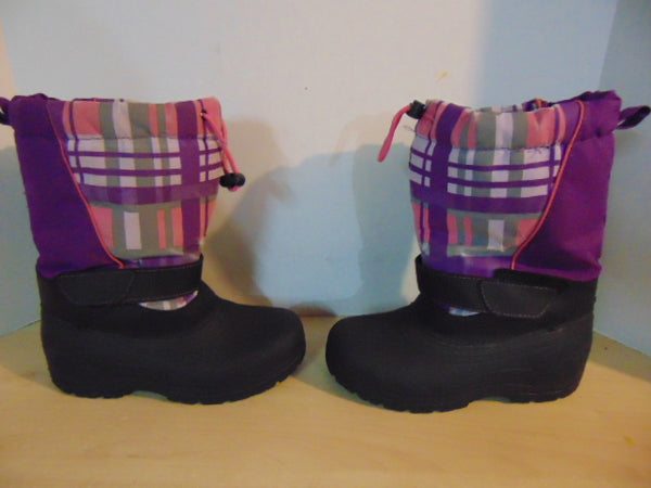Winter Boots Child Size 4 Pink Purple Canadian