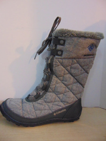 Winter Boots Ladies Size 6 Columbia Faux Fur Grey
