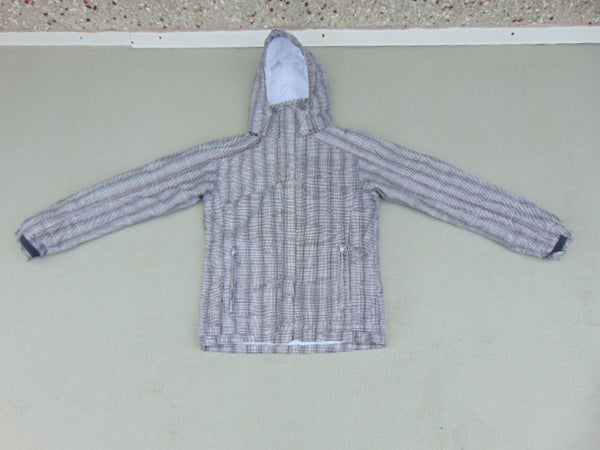 Winter Coat Child Size 16-18 Youth Columbia Grey Pink Black White Printed Fantastic Quality New Demo Model