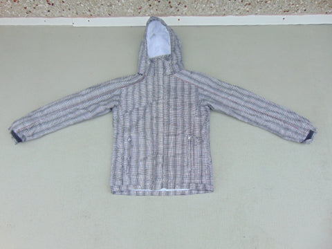 Winter Coat Child Size 16-18 Youth Columbia Grey Pink Black White Printed Fantastic Quality New Demo Model