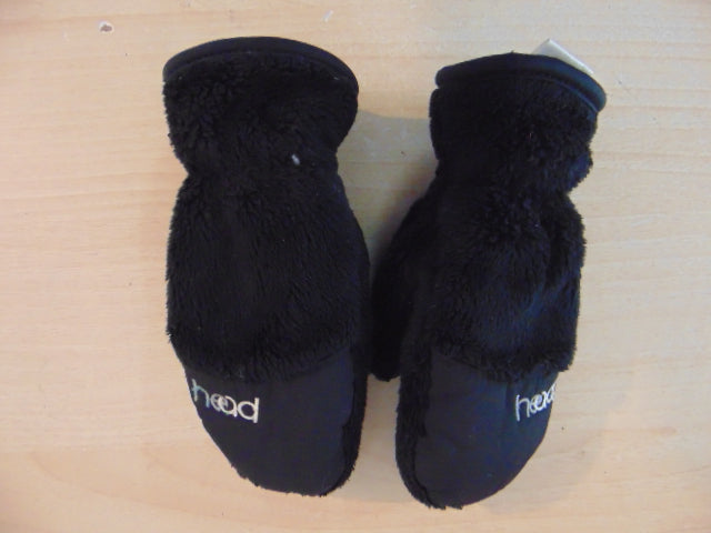 Winter Gloves and Mitts Infant Age 1-2 Head Plush Black
