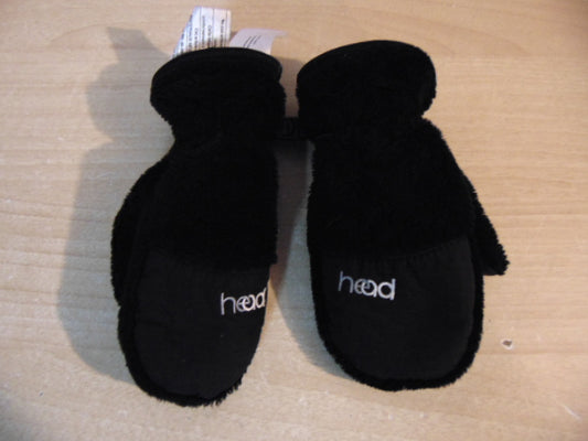 Winter Gloves and Mitts Child Size 2-4 Head Plush Black