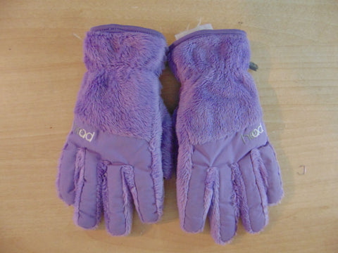 Winter Gloves and Mitts Child Size 7-9 Head Purple Plush