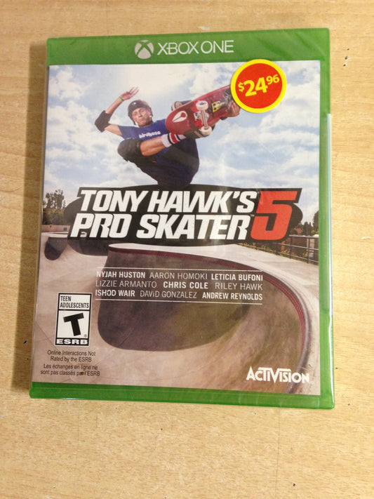 XBOX ONE GAME Tony Hawk's Pro Skater 5 NEW SEALED