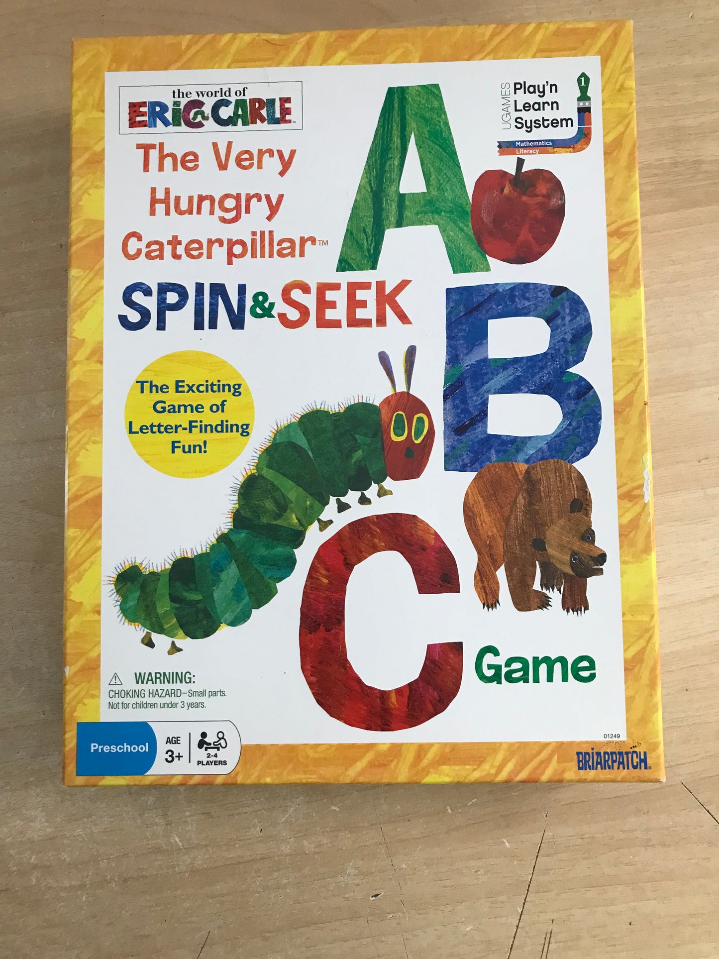 Y Game Child The World Of Eric Carle The Very Hungry Caterpillar Spin and Seek Complete Excellent