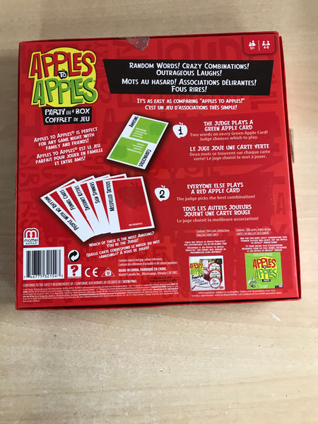 Y Game Child Apples to Apples Large Party In A Box New Sealed Age 12+