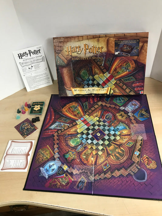 Y Game Vintage 2000 Harry Potter Mystery at Hogwarts Board Game Complete As New