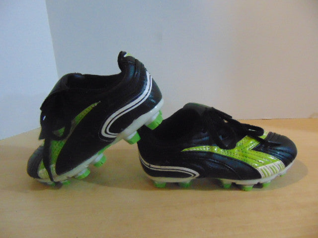 Soccer Shoes Cleats Child Size 10 Diadora Toddler Black Green