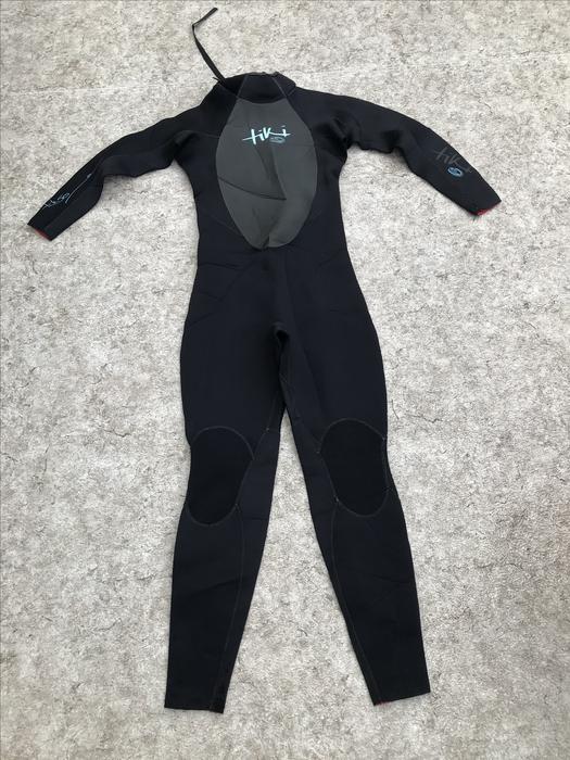 Wetsuit Child Size 14 Youth Full 4-3 mm Tiki Black Grey